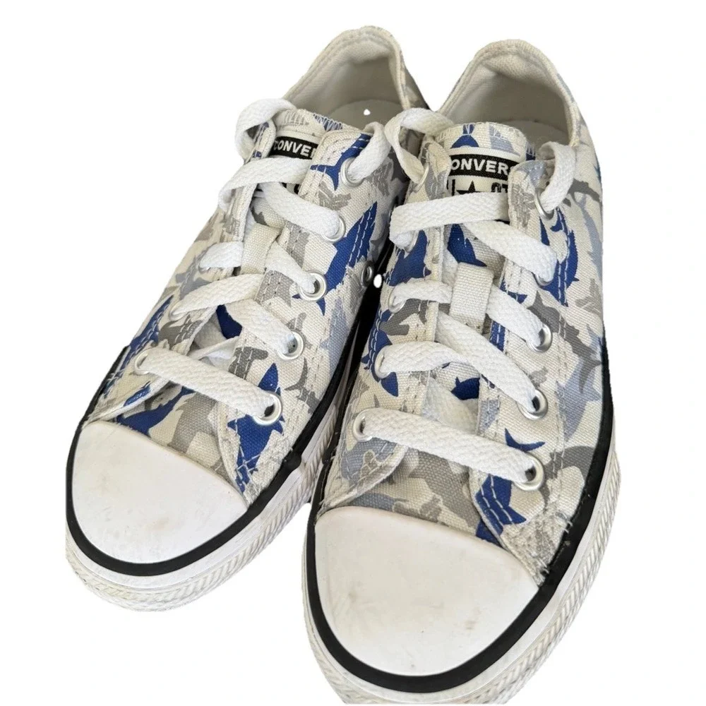 Converse All Star Shark Oceania Retro Preppy Low Top Kids Youth 12 (29)  Sneaker - Picture 2 of 11